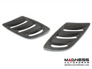 Alfa Romeo Stelvio Hood Air Vent Trim Kit - Quadrifoglio - Carbon Fiber